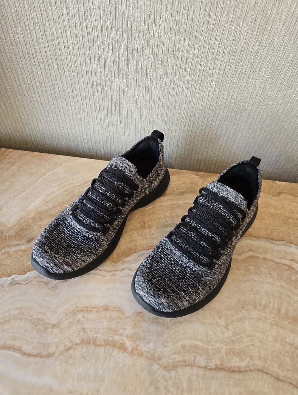 APL Texlchloom Knit Racer Sneakers Black Gray